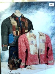 147 PLAYFUL PATCHWORK EMBELLISH COLLAR JACKET PATTERN XS-L 32-40